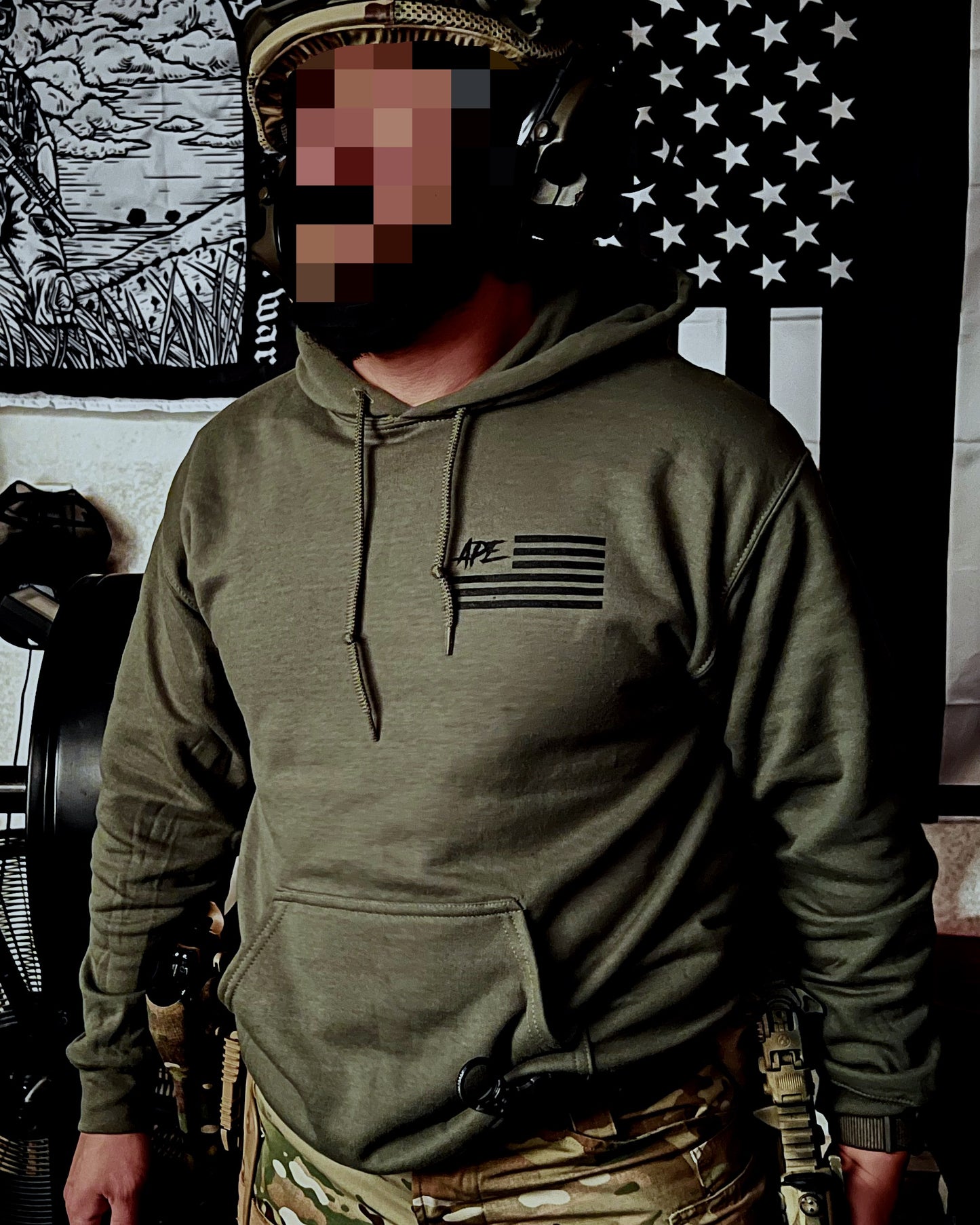 APE Patriot Heavy Blend Hoodie Unisex