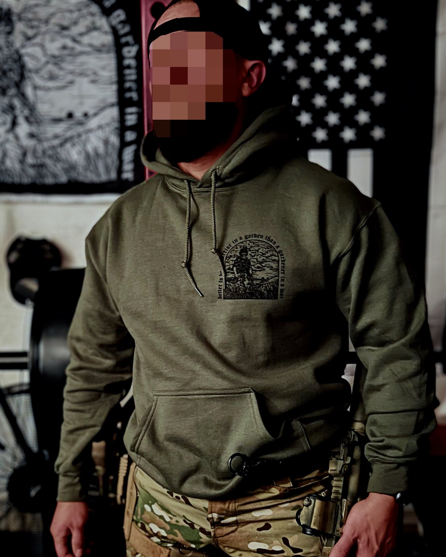 Warrior in a Garden Heavy Blend Hoodie